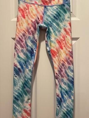 Athleta 7/8 rainbow tights XXS